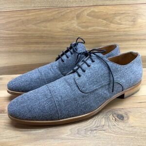 TAFT Jack Shoe Mens 13 EU 46 Wool Gray Dress Shoe Oxfords